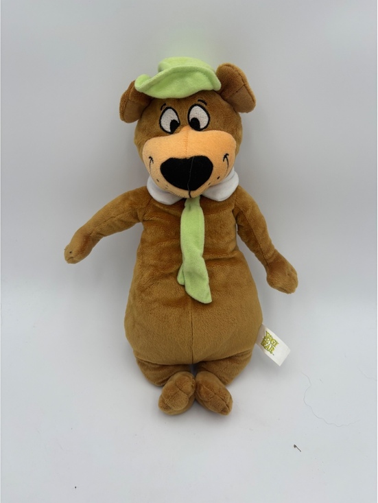 Other - Yogi Bear Hanna Barbara 10” Plush Stuffed Toy with Green Hat and Tie